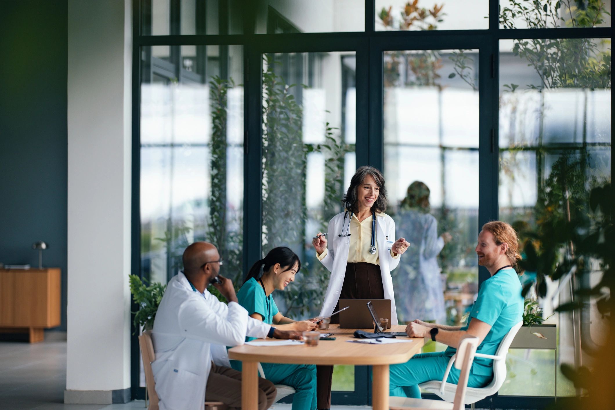 Modern healthcare professional office
